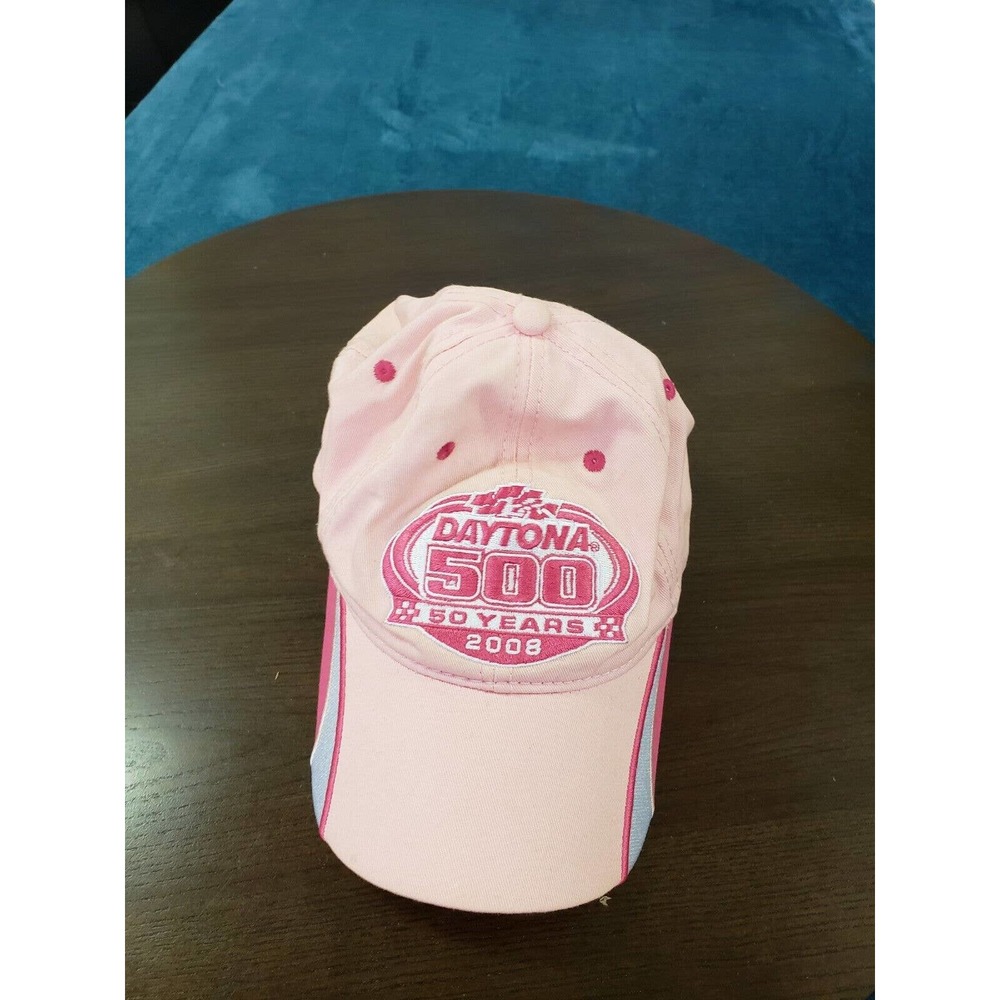 Daytona 500 Champion 2008 Womens Pink Hat Cap Snapback One Size Winners Circle